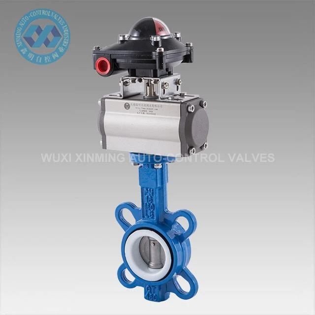 Pneimatiskais izpildmehānisms Vafeļu butterfly valve