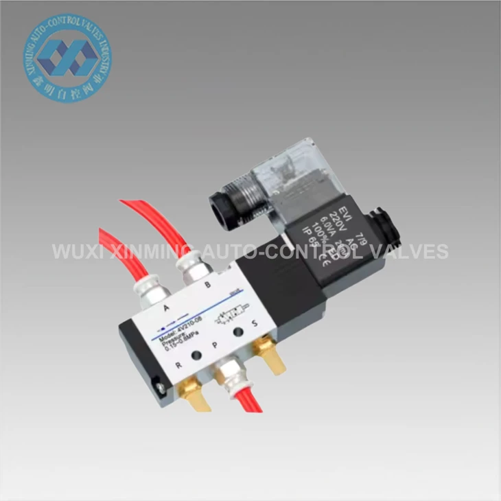 Alumīnija sakausējuma pneimatiskais solenoīda vārsts 52 AC220V 110V