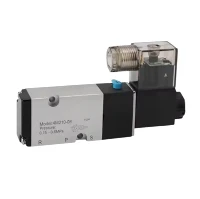 2- Way 5- ports augstspiediena pneimatiskā solenoīda vārsts (0-10 MPA)