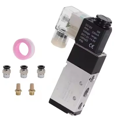 Pneimatiskais solenoīda vārsts 5 ceļu 2- Pozīcijas kontroles gaiss 12V 24V